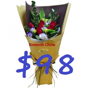 Half Dozen Red Roses Bouquet only need $98